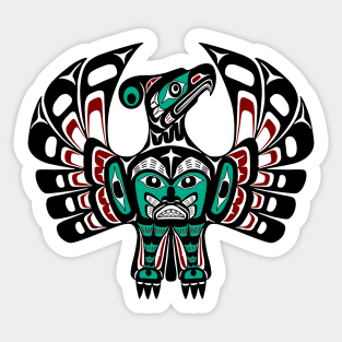 Northwest Pacific coast Haida art Thunderbird Sticker